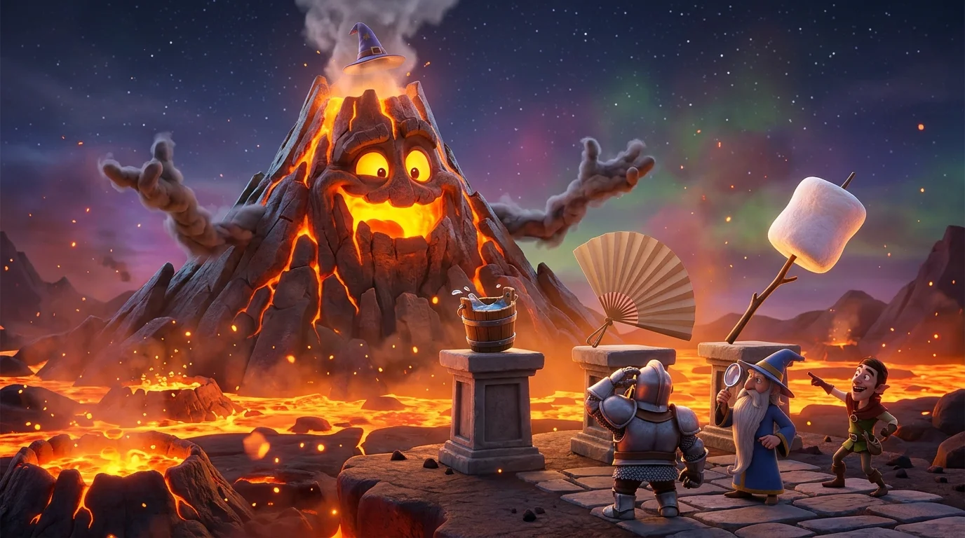 Easy Volcano Riddles for Kids